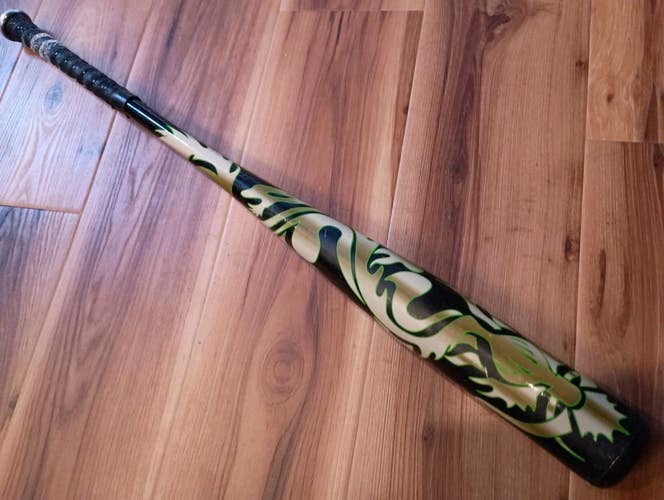 USED RARE HOT METALSTORM BLACK DRAGON 34/31 (-3) 2 5/8" BBCOR ALLOY Baseball Bat