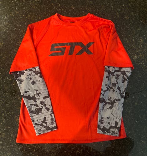 STX Long Sleeve Shirt (Red, Youth 14/16)
