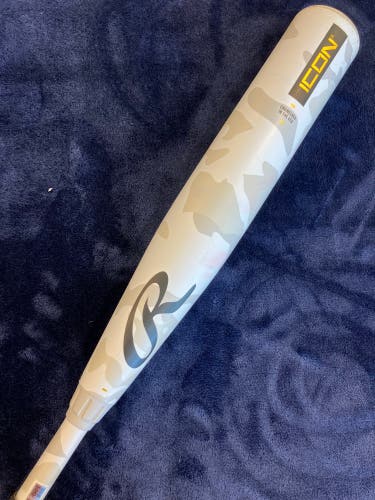2025 Rawlings Icon Composite Bat USSSA Certified (-8) Composite 22 oz 30" (Used)