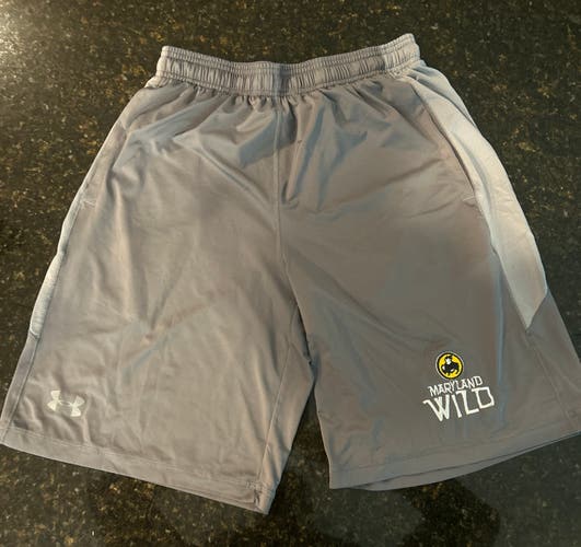 Maryland Wild Lacrosse Shorts (Gray, Adult M)