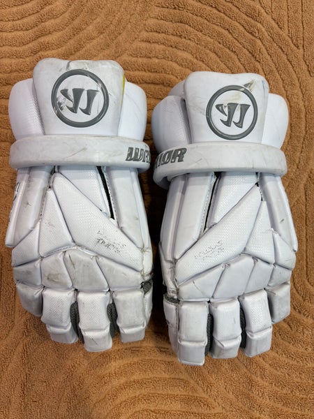 White Warrior Evo Lacrosse Gloves 11" (Used)