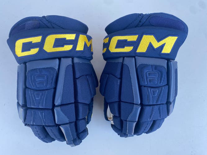 CCM HGCL Crazy Light Pro Stock 14" Hockey Gloves Blues 6821