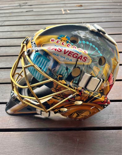 BAUER 960 XPM Senior Goalie Mask S/M Fleury Vegas painted mask