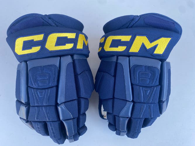CCM HGCL Crazy Light Pro Stock 14" Hockey Gloves Blues 6043