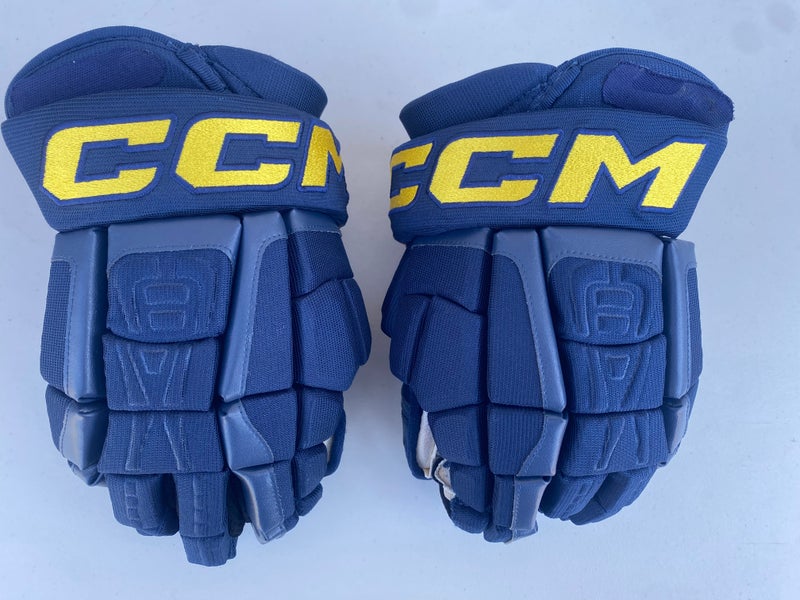 CCM HGCL Crazy Light Pro Stock 14" Hockey Gloves Blues 6043