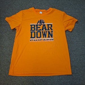 Chicago Bears Bear Down Chicago Graphic Print T-Shirt Sz Large