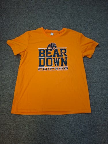Chicago Bears Bear Down Chicago Graphic Print T-Shirt Sz Large
