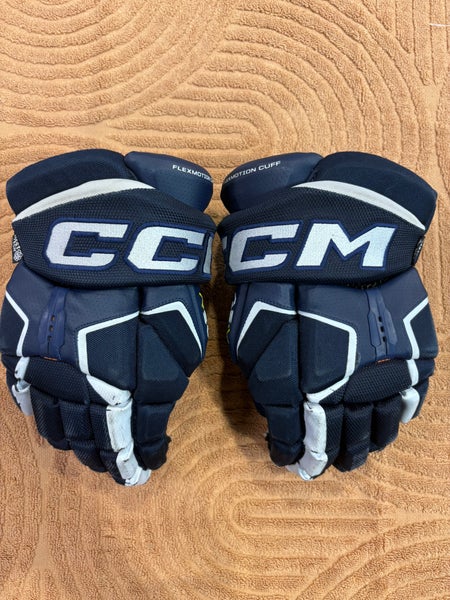 Blue CCM Tacks AS-V Pro Gloves 12" (Used)