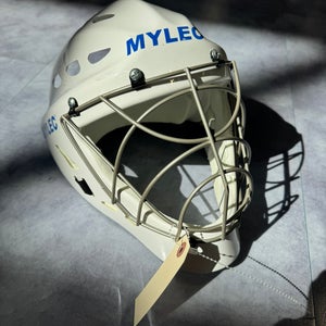 White MYLEC Deck hockey Junior Other Goalie Mask (Used)