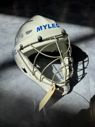 White MYLEC Deck hockey Junior Other Goalie Mask (Used)
