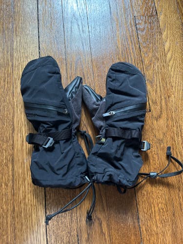 Black Large Kids Unisex Burton Gloves (Used)