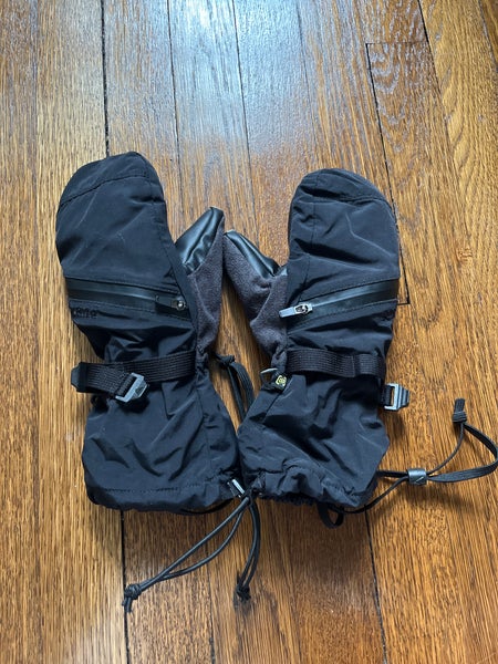 Black Large Kids Unisex Burton Gloves (Used)