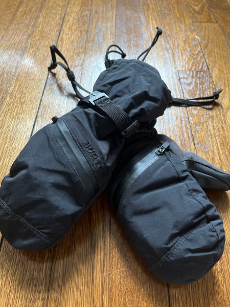 Black Large Kids Unisex Burton Gloves (Used)