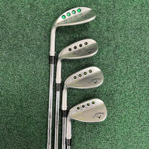 Callaway Mack Daddy 3 Wedge Set MRH 50-54-58-60 10 Bounce Steel LEFT HANDED