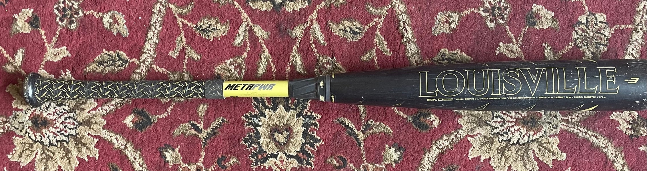 2021 Louisville Slugger Meta PWR Composite BBCOR Certified Bat (-3) 29 oz 32" (Used)