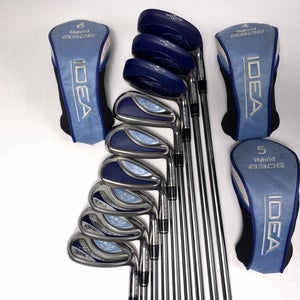 Adams Idea A3 OS Hybrid Iron Set 4-PW+GW+SW Idea Womens 55g Ladies RH