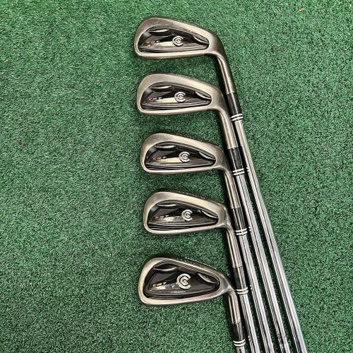 Cleveland CG7 Tour Iron Set MRH Stiff Flex Steel Shafts 6-PW Gunmetal