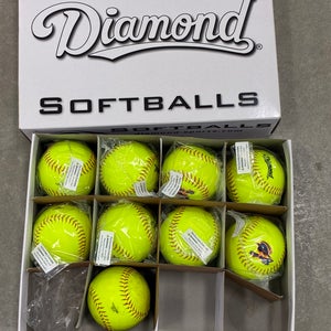 Yellow Diamond Softball 8 Pack  (New)