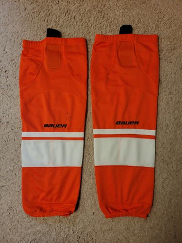 Orange Senior S/M Bauer Hockey Socks (Used)