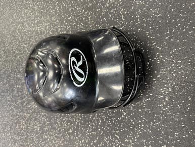 Used Rawlings RCFH Batting Helmet w/Mask Black One Size 11849-S000032756