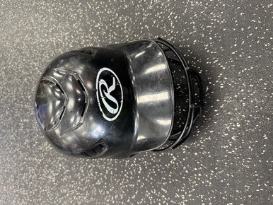 Used Rawlings RCFH Batting Helmet w/Mask Black One Size 11849-S000032756