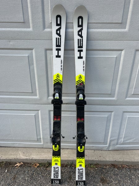 HEAD World Cup Rebels i.GS RD 138 cm Racing Skis With Bindings (Used)