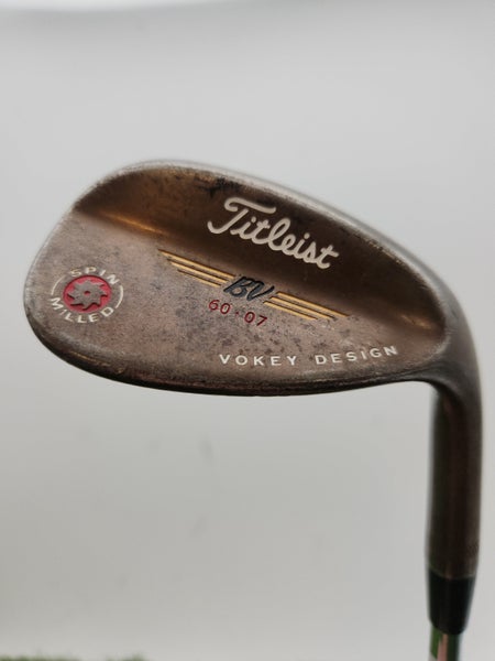 2009 TITLEIST VOKEY SPIN MILLED OIL CAN WEDGE 60*/07 WEDGEFLEX VOKEY 35" GOOD