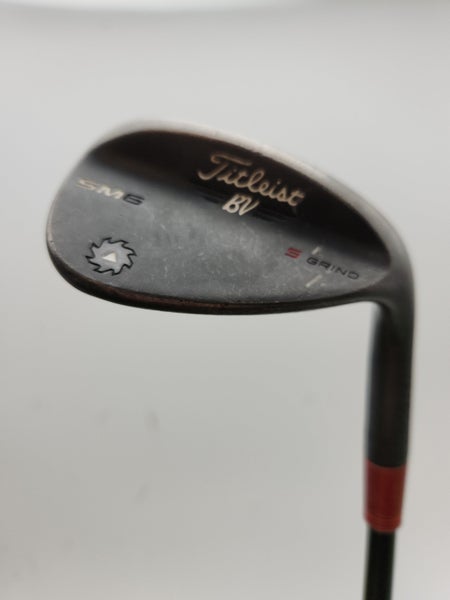 2016 TITLEIST VOKEY SM6 JET BLACK WEDGE 56*/10S STIFF TT DYNAGOLD 35" GOOD