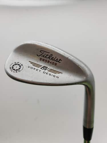 2009 TITLEIST VOKEY SPIN MILLED WEDGE 58*/8 WEDGEFLEX VOKEY 35" FAIR