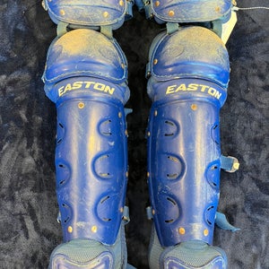 Blue Intermediate Easton Catcher's Leg Guard (Used)