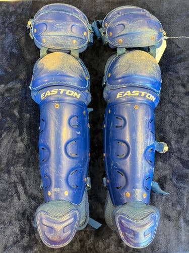 Blue Intermediate Easton Catcher's Leg Guard (Used)