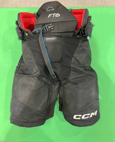 Black Junior Large CCM Jetspeed ft6 Hockey Pants (Used)