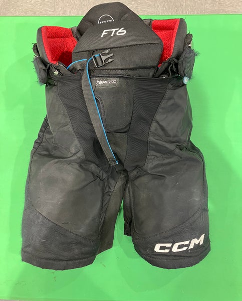Black Junior Large CCM Jetspeed ft6 Hockey Pants (Used)