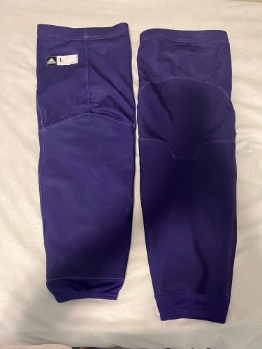 Purple Senior Large Adidas Socks Pro Stock (New)