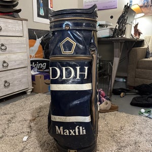 Vintage Dunlop DDH Maxfli Faux Leather Den Caddy Carry BAG