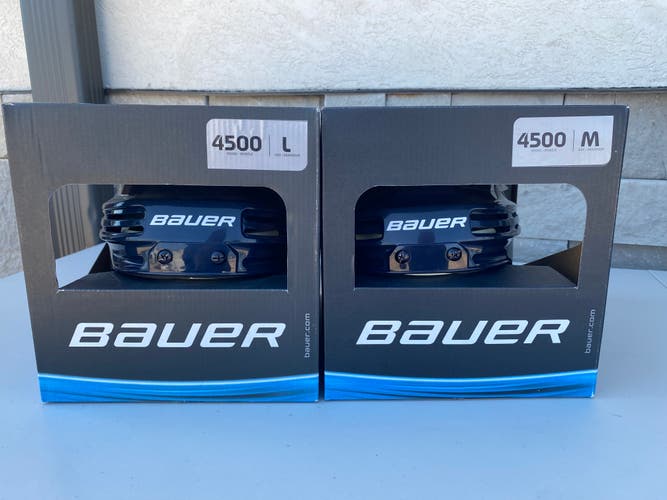 Bauer 4500 Pro Stock Hockey Helmet Navy Blue 6726