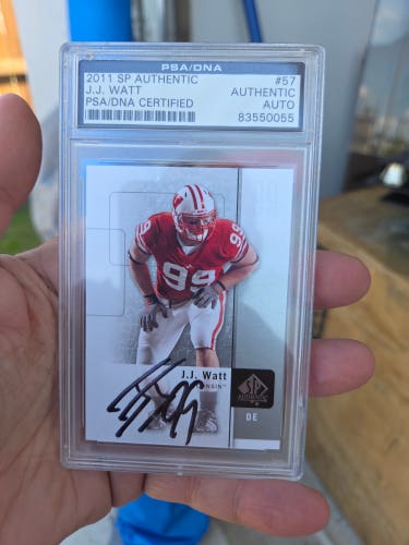 JJ Watt AUTOGRAPHED NFL Texans Card