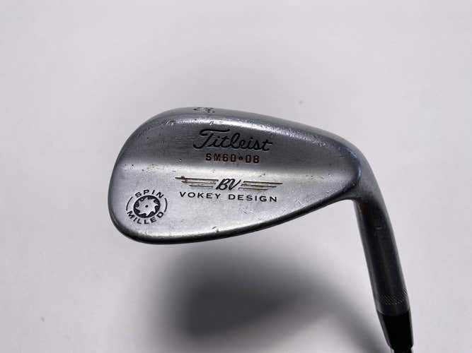 Titleist Vokey Spin Milled Chrome 2009 Lob Wedge LW 60* 8 DG Wedge Steel Mens RH