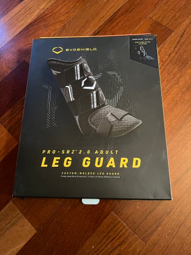 Black Senior EvoShield Leg guard Shin Guards (New)