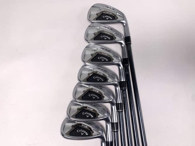Callaway Apex DCB 21 Iron Set 4-PW UST Mamiya Recoil Dart F2 Senior RH