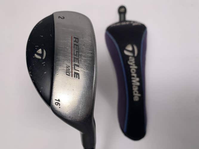 TaylorMade Rescue Mid 2 Hybrid 18* Aldila NV Hybrid 85g Stiff Mens RH HC