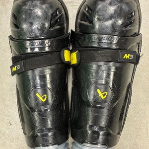 Intermediate Bauer Supreme M3 Shin Pads 14" (Used)