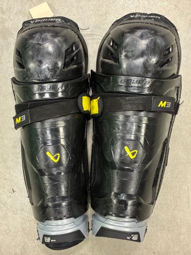 Intermediate Bauer Supreme M3 Shin Pads 14" (Used)