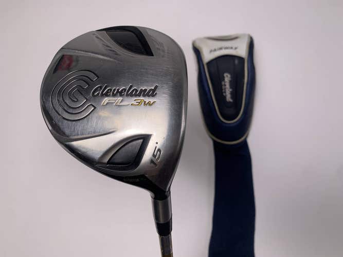 Cleveland Launcher FL 3 Fairway Wood 15* C.Kua 43S Flex 8722 Stiff RH HC