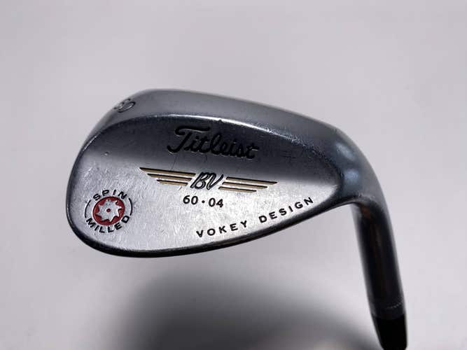 Titleist Vokey Spin Milled CC Chrome Lob Wedge LW 60* 4 Wedge Steel Mens RH
