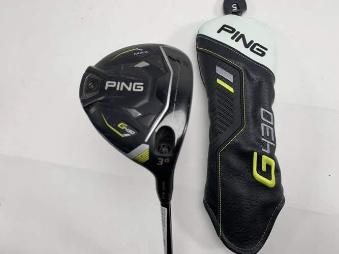 Ping G430 Max 3 Fairway Wood 15* Tour 2.0 Black 65g Stiff Graphite Mens RH HC