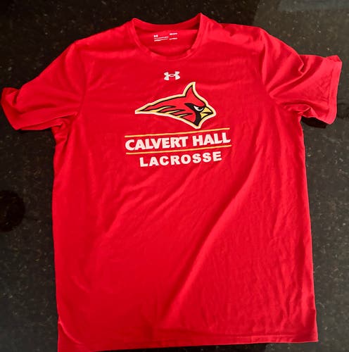 Calvert Hall Lacrosse Shooter Shirt (Red, Adult L)