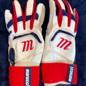 White Small Marucci Blacksmith Batting Gloves (Used)