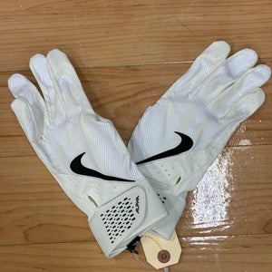 White XL Nike Alpha Elite Batting Gloves (New)
