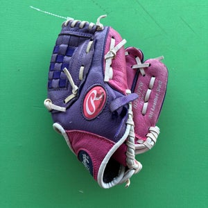 Pink Rawlings Highlight Series RH Baseball Glove 10"